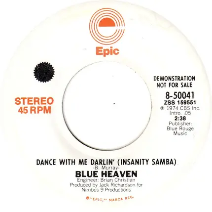 Blue Heaven - Dance With Me Darlin' (Insanity Samba)