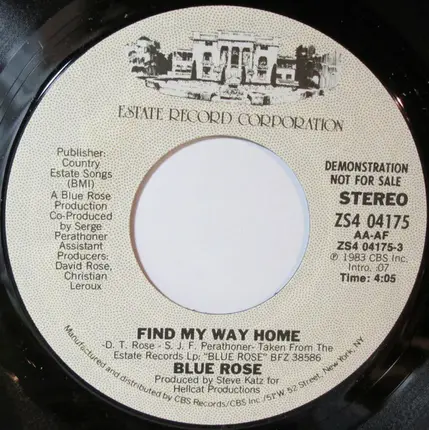 Blue Rose - Find My Way Home