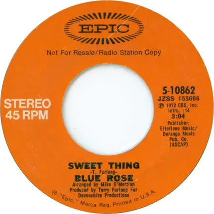 Blue Rose - Sweet Thing
