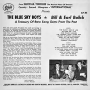 LP - Blue Sky Boys - A Treasury Of Rare Song Gems From The Past