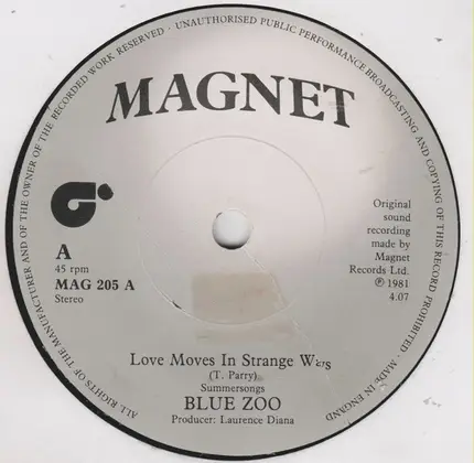 Blue Zoo - Love Moves In Strange Ways