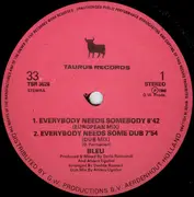 12inch Vinyl Single - Blue - Everybody Needs Somebody