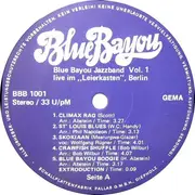 LP - Blue Bayou Jazzband - Blue Bayou Jazzband Vol.1 Live Im 'Leierkasten', Berlin