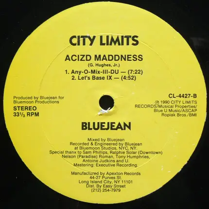 Bluejean - Let There Be House / Acizd Maddness