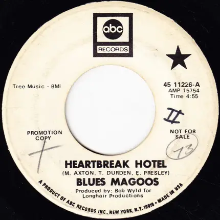 Blues Magoos - Heartbreak Hotel / I Can Feel It (Feelin' Time)