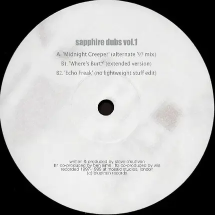 Bluetrain - Sapphire Dubs Vol.1