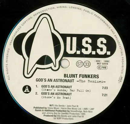 Blunt Funkers - God's An Astronaut (The Remixes)