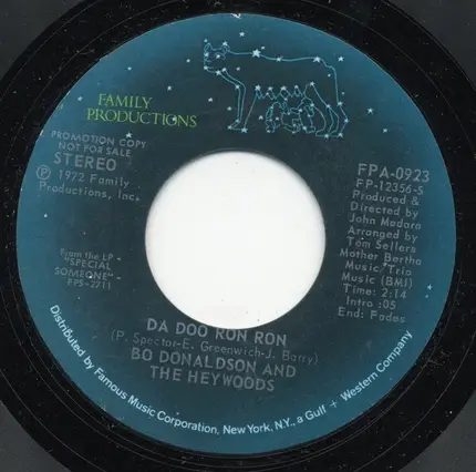 Bo Donaldson & The Heywoods - Da Doo Ron Ron