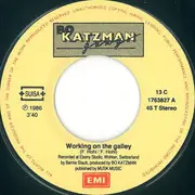 7inch Vinyl Single - Bo Katzman Gang - Working On The Galley