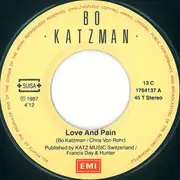 7inch Vinyl Single - Bo Katzman - Love And Pain