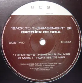 Brother of Soul - Back To The Basement EP