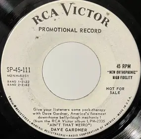 Brother Dave Gardner - Promotional Record