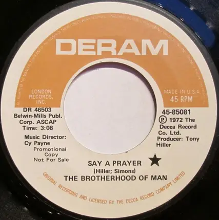 Brotherhood Of Man - Say A Prayer