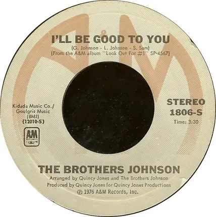 Brothers Johnson - I'll Be Good To You