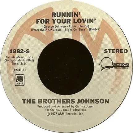 Brothers Johnson - Runnin' For Your Lovin'