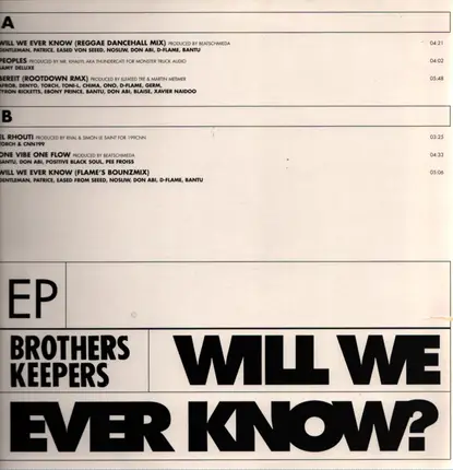 Brothers Keepers - Will We Ever Know?