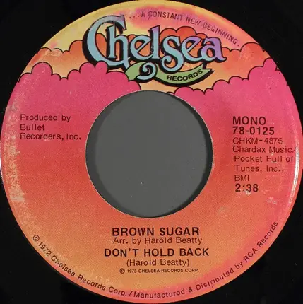 Brown Sugar - Loneliness (Will Bring Us Together Again) / Don't Hold Back