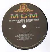 LP - Brown & Dana - It Was A Very Good Year - mono