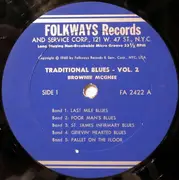 LP - Brownie McGhee - Traditional Blues - Vol. 2