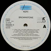 12inch Vinyl Single - Brownstone - I Can't Tell You Why