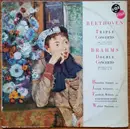 LP - Bronislaw Gimpel , Joseph Schuster , Friedrich Wührer - Beethoven - Triple Concerto, Brahms Double Concerto - Blue label