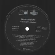 LP - Bronski Beat - Truthdare Doubledare - textured and embossed cover