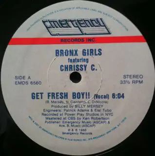 Bronx Girls feat. Chrissy C - Get Fresh Boy!!