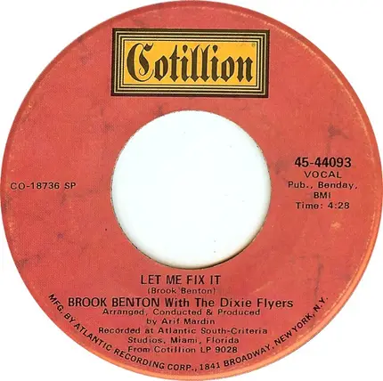 Brook Benton With The Dixie Flyers - Shoes