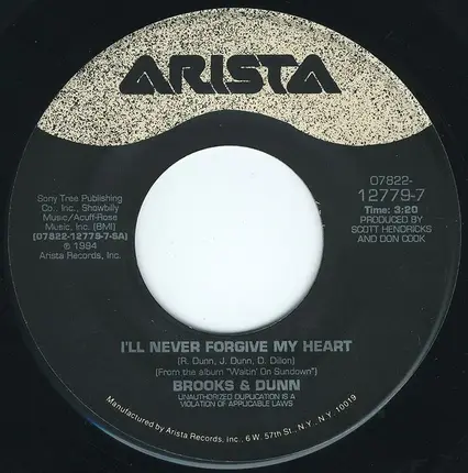 Brooks & Dunn - I'll Never Forgive My Heart / A Few Good Rides Away