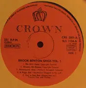 LP - Brook Benton - Jackie Jocko - Brook Benton Sings Vol. 1 - Orange Labels