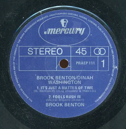 Brook Benton & Dinah Washington - Brook Benton / Dinah Washington