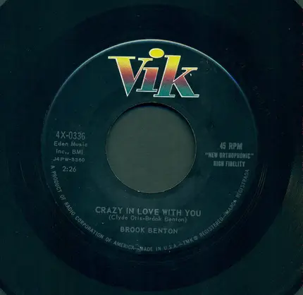 Brook Benton - Crazy In Love With You / I'm Coming Back To You