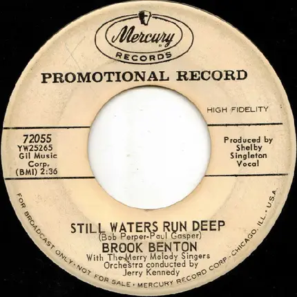 Brook Benton - Still Waters Run Deep / Hotel Happiness