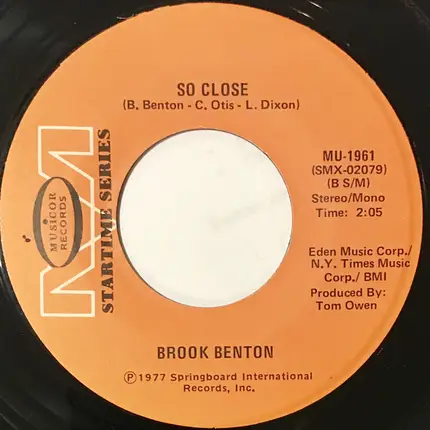 Brook Benton - It's Just a Matter of Time