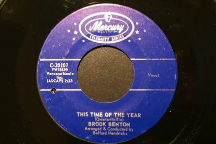 Brook Benton - Merry Christmas, Happy New Year / This Time Of The Year