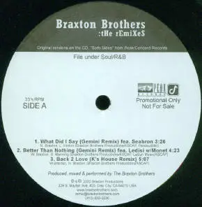 Braxton Brothers - Braxton Brothers: The Remixes