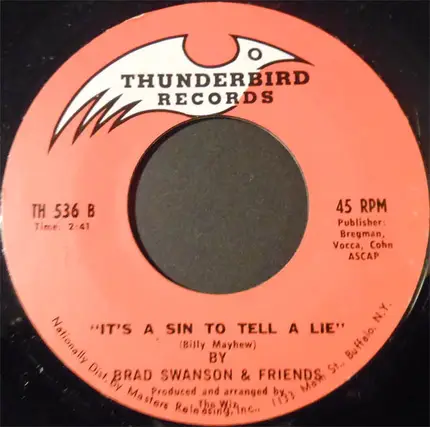 Brad Swanson - Sioux City Sue / It's A Sin To Tell A Lie