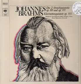 Johannes Brahms - 2 Streichquintettwe op 88 + 111 / Klarinettenquintett op. 115