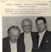LP - Brahms - Historic Public Performance Recordings Of Piano Trios