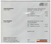 CD - Brahms / Schubert - Johannes Brahms / Franz Schubert - Still Sealed