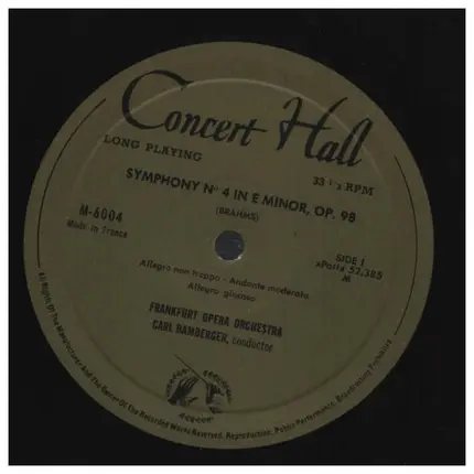 Brahms / Schubert - Symphony No. 4 / Symphony No. 8 (Unfinished)