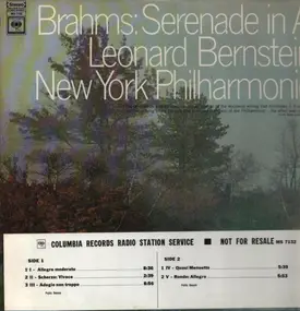 Johannes Brahms - Serenade In A