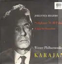 LP - Brahms - Symphonie Nr.III F-dur, Tragische Ouvertüre,, Wiener Philh, Karajan