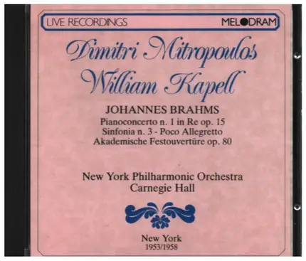 Brahms - Pianoconcerto N. 1 / Sinfonia N. 3 / Akademische Festouvertüre