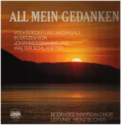 LP - Brahms / Walter Schlageter - All mein Gedanken - Volkslieder und Madrigale - + insert / DMM