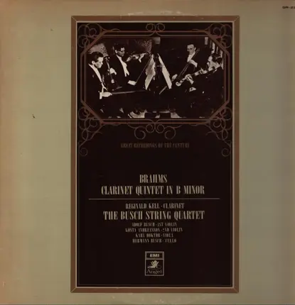 Brahms / The Busch String Quartet - Clarinet Quintet in B Minor