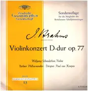 Brahms - Violinkonzert D-dur op.77,, W. Schneiderhan, Berliner Philh., P. van Kempen