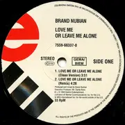 12inch Vinyl Single - Brand Nubian - Love Me Or Leave Me Alone
