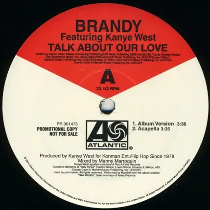 Brandy Featuring Kanye West - Talk About Our Love