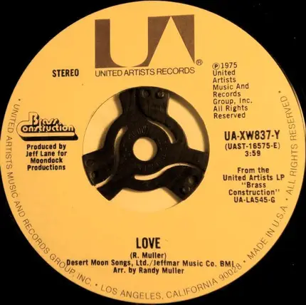 Brass Construction - Changin' / Love